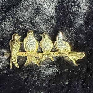 Joan Rivers Birds On A Branch Brooch